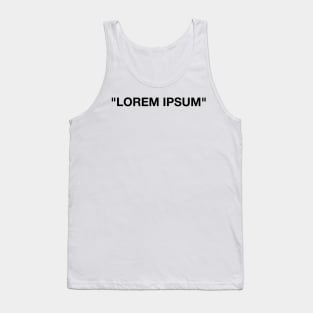 Lorem Ipsum Tank Top